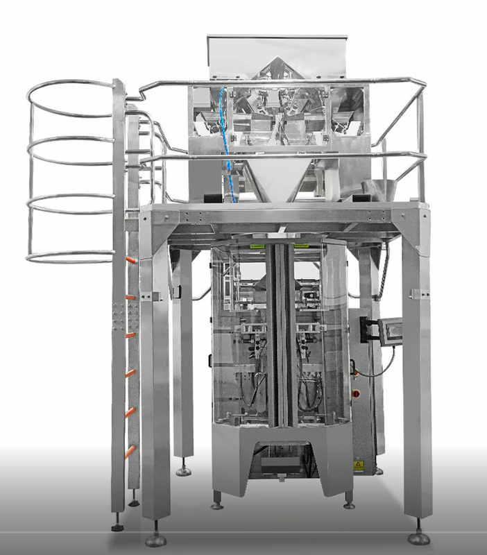 Un pesatore lineare automatico SUS304 35BMP di quattro teste per la pesatura del prodotto 10000g