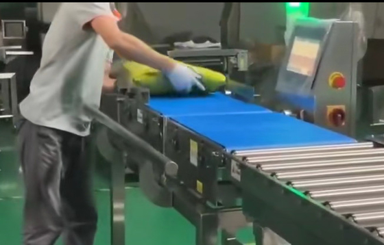 Pesatore del controllo del trasportatore di rotolamento SUS304 con la inclinazione del dispositivo di rifiuto