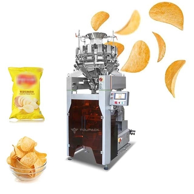 Frutta del gamberetto della patata della macchina imballatrice del pesatore di SS316 Multihead e verdura Chips Quantitative Weighing
