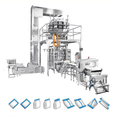 Macchina imballatrice ad alta velocità di Candy con capacità 100g-5000g di spessore di film 0.04-0.08mm