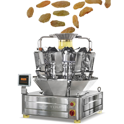 Macchina imballatrice di pesatura automatica piena del trasportatore dell'elevatore di Z per la stagione Bean Raisin Peanut Snacks Rice