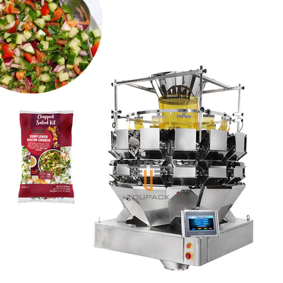 Impacchettatrice verticale configurabile del pesatore capo di Multihead dell'insalata 14