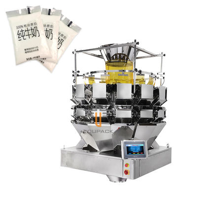 5L Multihead Weigher Packing Machine Sistema automatico di pesatura del latte in sacchetto verticale