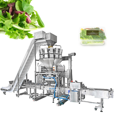 14 secchi Macchina per imballaggio di frutta e verdura con pesatrice multi-testa