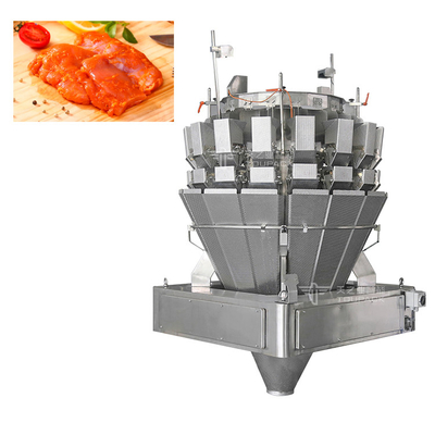 Pollo fresco ovino carne di maiale carne di manzo Pesatrice multi-testa 14 teste Vattone Macchina di riempimento di carne