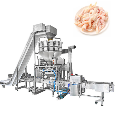 Automatica Chicken Claw 14 Head Pesatrice senza ossa Piede di pollo Pesatrice di cartoni