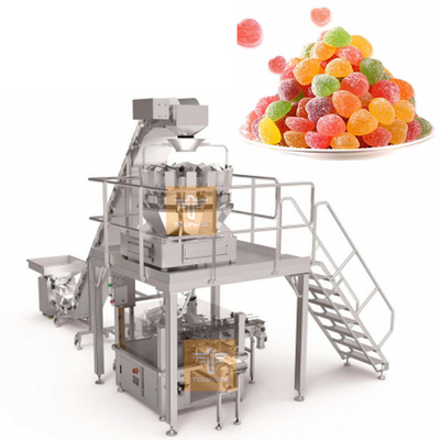 Sistema di pesatura e riempimento di gomma a gomma multifunzione Candy 14 Bucket Multihead Weigher