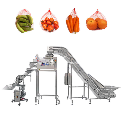 Macchina per il confezionamento di sacchetti di frutta a maglia TOUPACK / Macchina semiautomatica per il confezionamento di sacchetti di nitrato