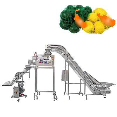 Macchina di imballaggio per legumi di patate e cipolle a rete a rete