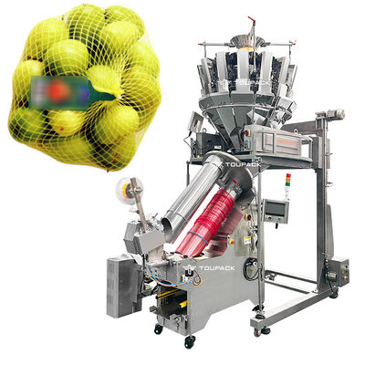 Linea di imballaggio di borse a maglia di cipolla completamente automatica