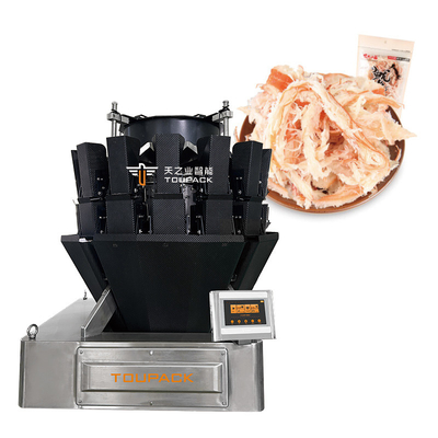 Macchina di imballaggio automatico di carne bovina carne di maiale pollame salsicce alimenti appiccicosi con multi-head pesante sigillatore di imballaggio