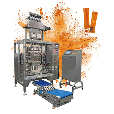 Confezionatrice automatica multi-corsia per bustine di polvere 1g-30g