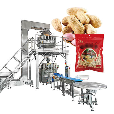 Macchine di confezionamento automatiche di pistacchi Popcorn Corn Flakes Roasting Peanuts Cashew Nuts Multihead Weigher Packaging Machine