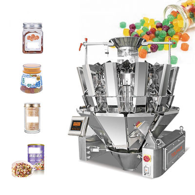 Macchina confezionatrice per sacchetti in plastica con sigillatura posteriore per biscotti, caramelle, gamberetti, snack soffiati
