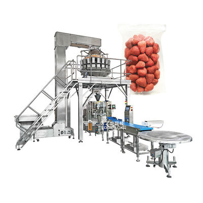 Confezionatrice automatica VFFS verticale per frutta congelata, bacche, fragole surgelate a fette