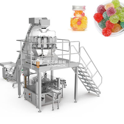 CE Factory Customisable Automatic Chips Candy Filling and Sealing Production Line Snack Packaging Machine for Jar/bottle/can
