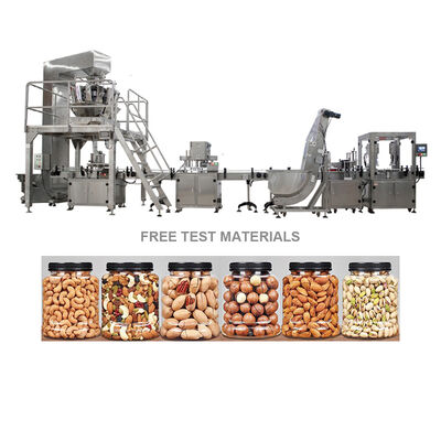 Macchina automatica di riempimento di scatole con pesatrice multi-testa ad alta precisione e controllo touch screen PLC