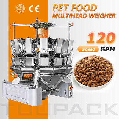 Macchina automatica per la pesatura e l'imballaggio di alimenti per animali domestici | Produttore di pesatrici multitesta
