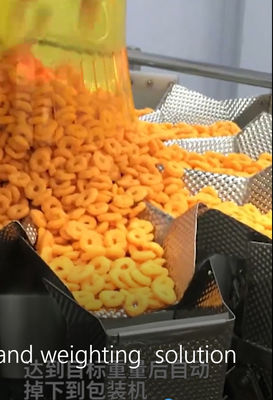 Lo SpA soffiato pesatore capo dell'impacchettatrice dello spuntino il multi