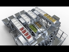 Macchina confezionatrice con pesatrice a teste multiple per prodotti misti di frutta secca 4 in 1