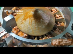 cibo in salamoia appiccicoso Ali di pollo e bistecca di pollo Vattone Pesatrice multi-testa