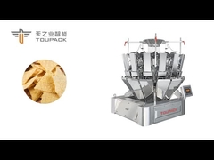 VFFS automatico ad alta velocità con sacchetto a cuscino piatto Granuli di fiocchi di mais Macchina di imballaggio per snack