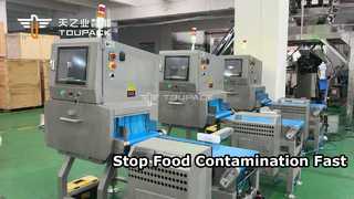 Macchina per l'ispezione a raggi X di prodotti alimentari confezionati e sfusi